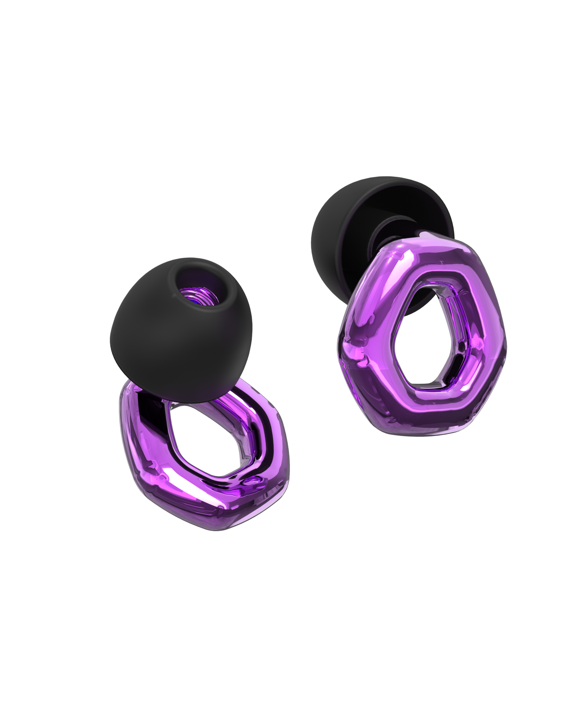Purple Ear Plugs for Sleeping Noise Cancelling - 27dB Earplugs for Noise Reduction - Reusable Hearing Protection Ear Plug for Concerts, Working, Snoring - Carrying Case & 8 Eartips